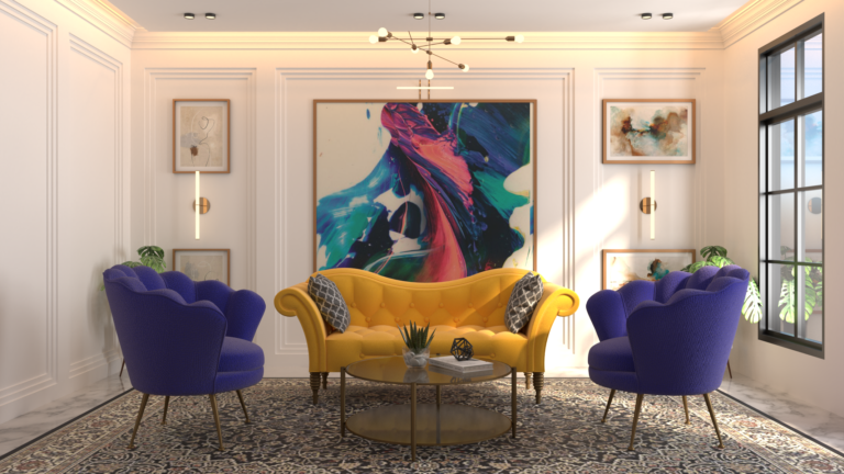 Fusion Theme Living Room and Sofa & Sectionals - Interior Design Image