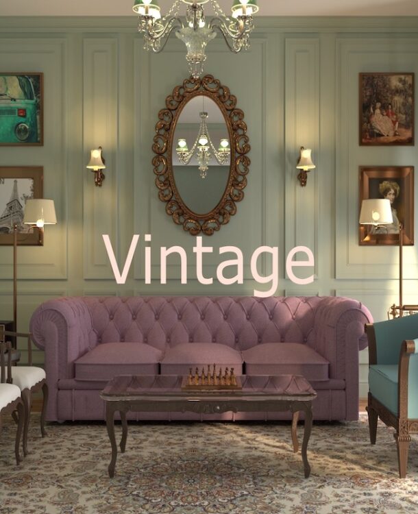 Charming Vintage Style Living Room for Vintage Interior Design