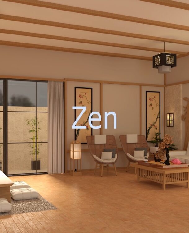 Tranquil Zen Style Living Room for Zen Interior Design