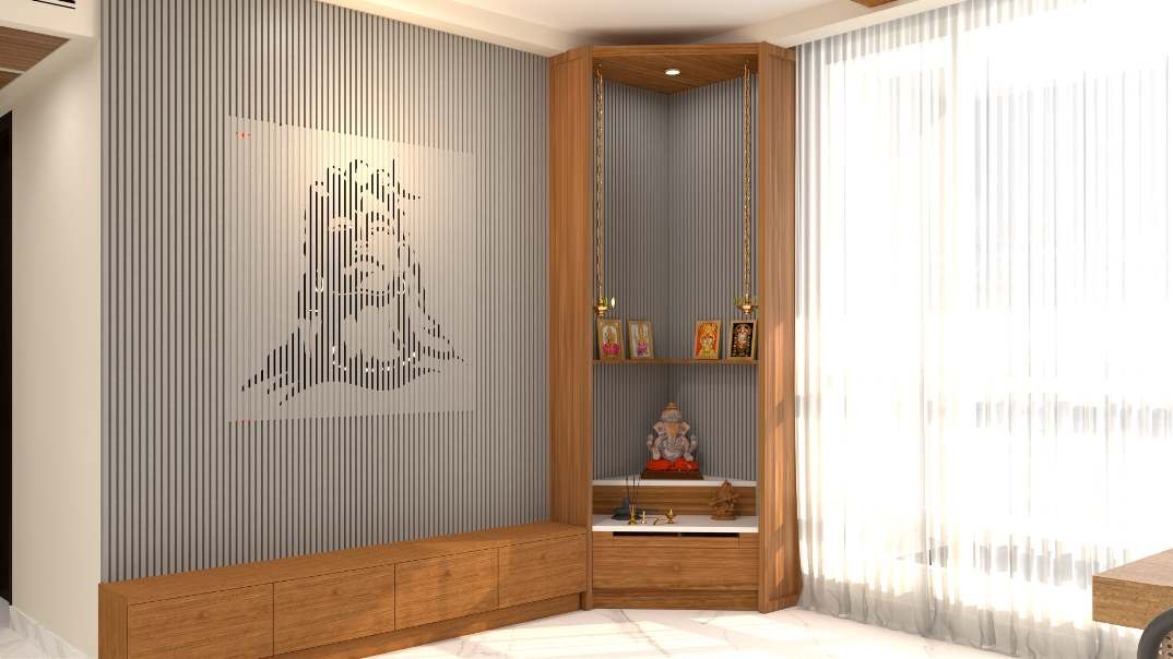 Meditative Shiva and Pooja Niche - Design Visualisation