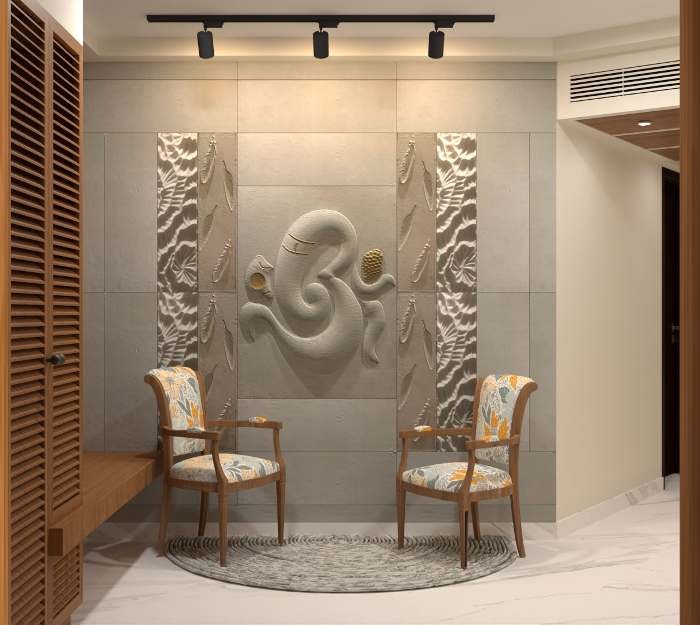 Foyer Ganesha Composition - Design Visualisation