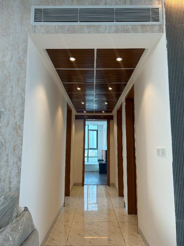 Timber Grid Ceiling and Passage - Completed Site