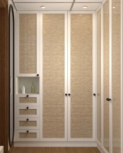 Custom Sandwich-Shutter Wardrobe - Completed Site