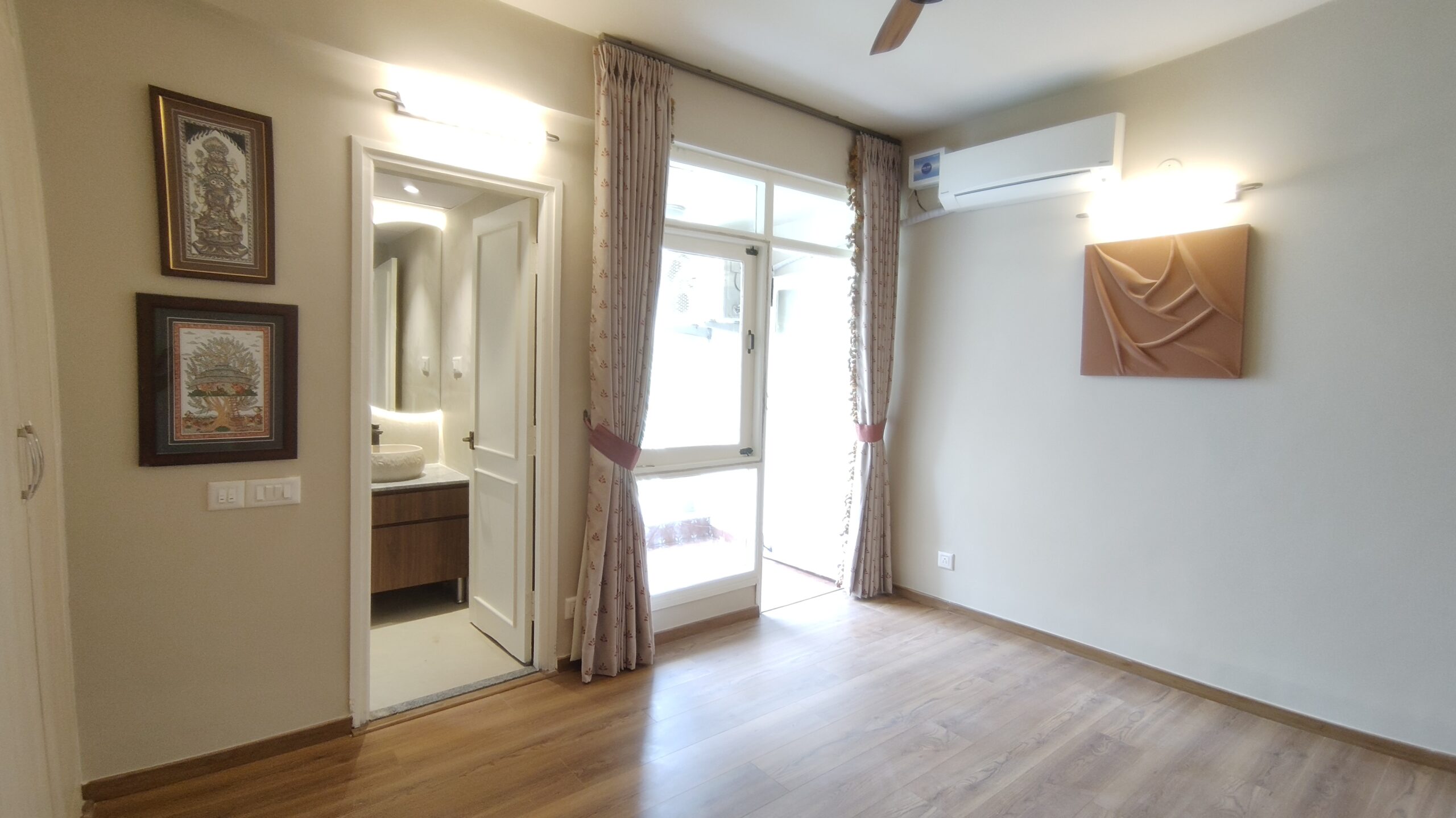 Finished bedroom after renovation