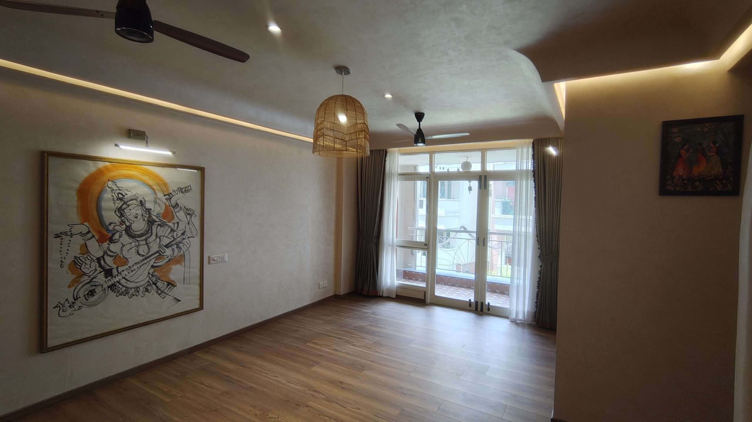 Finished living room after renovation