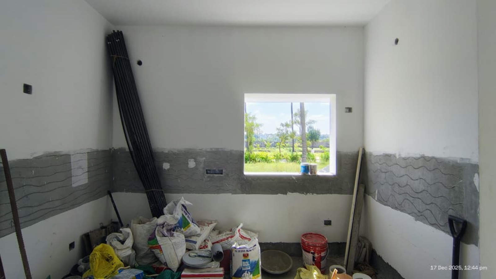 Before interiors: Kitchen hob wall