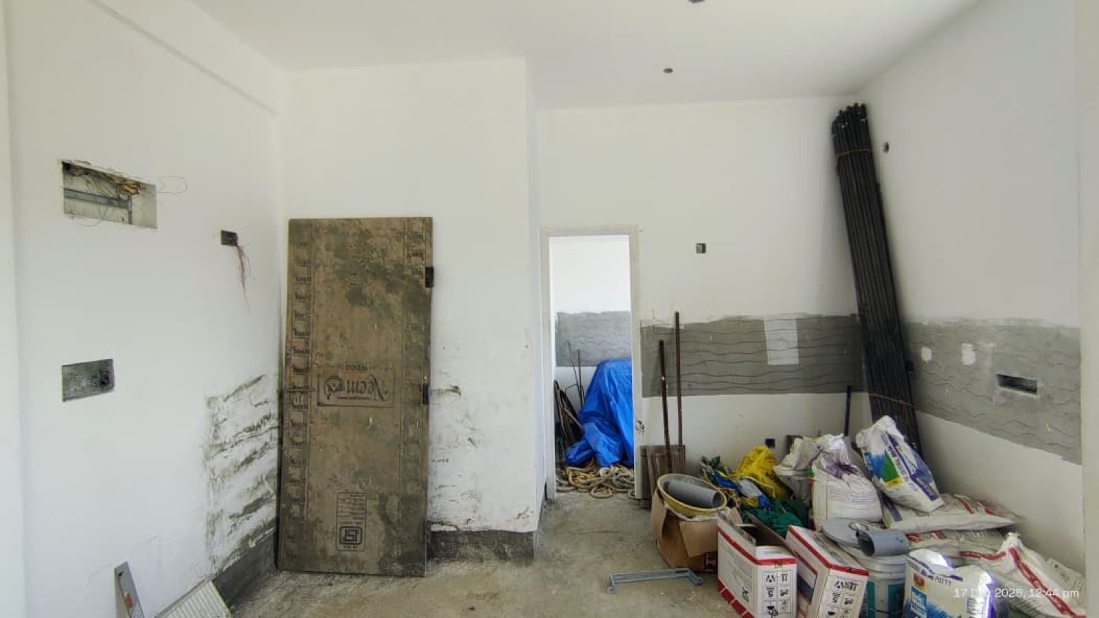 Before interiors: Kitchen sink wall