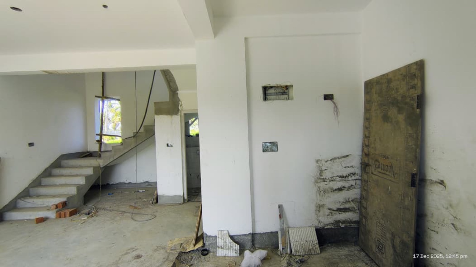 Before interiors: Refrigerator and tall storage
