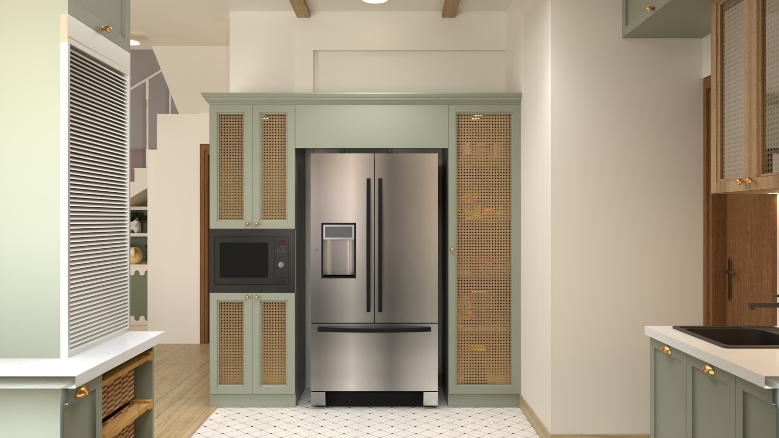 Design proposal: Refrigerator and tall storage