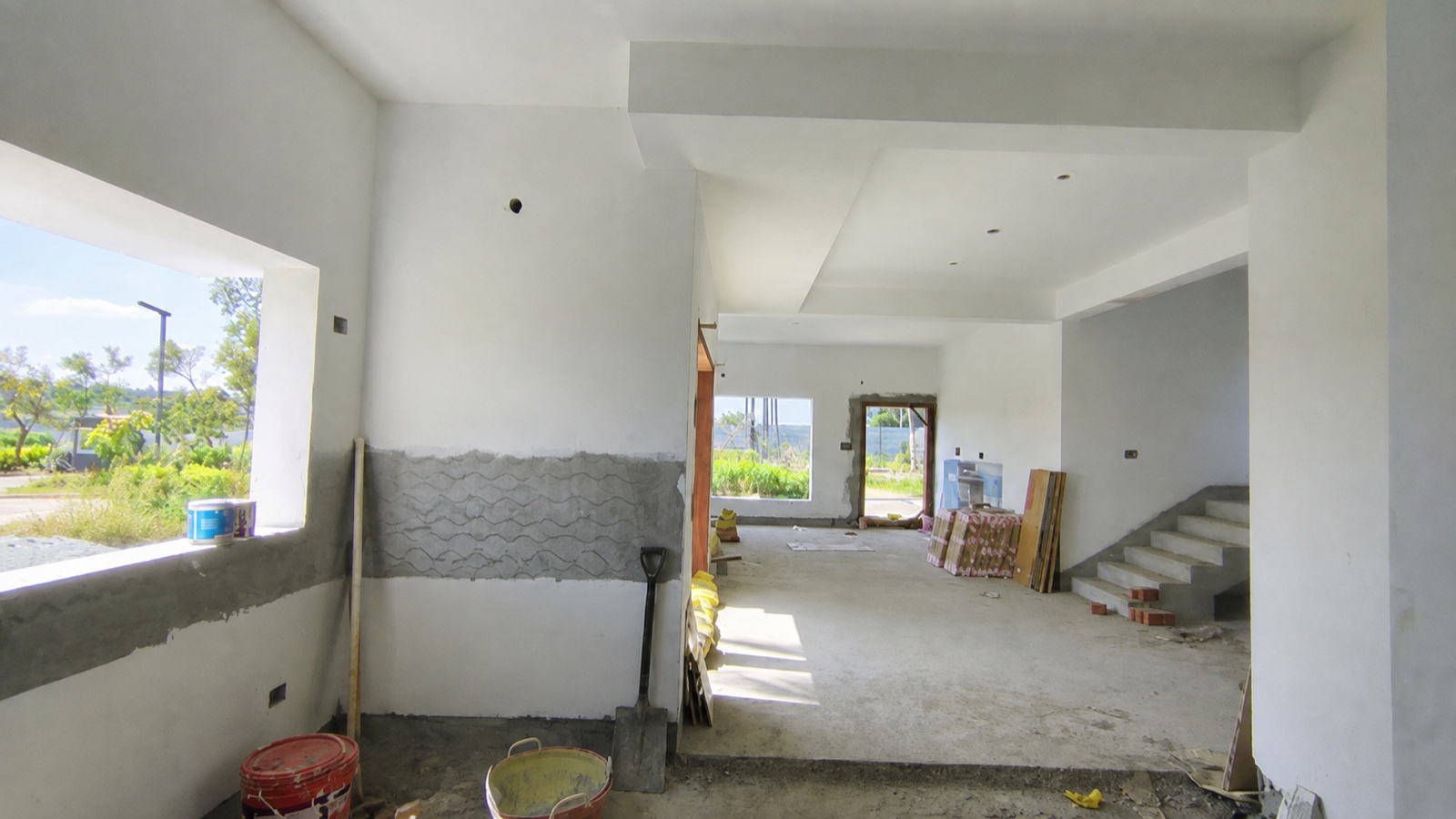 Before interiors: Kitchen rolling-shutter storage