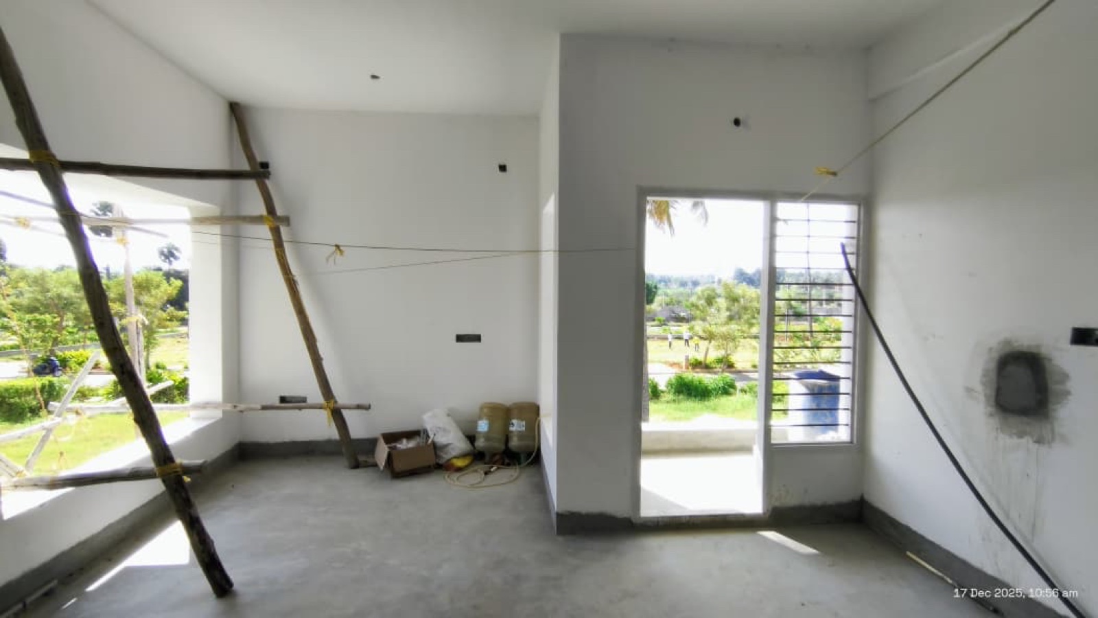 Before interiors: Primary-bedroom work corner