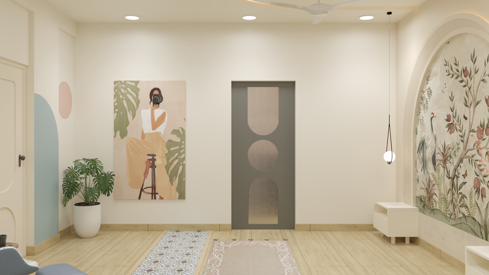 Design proposal: Primary-bedroom sliding doorway